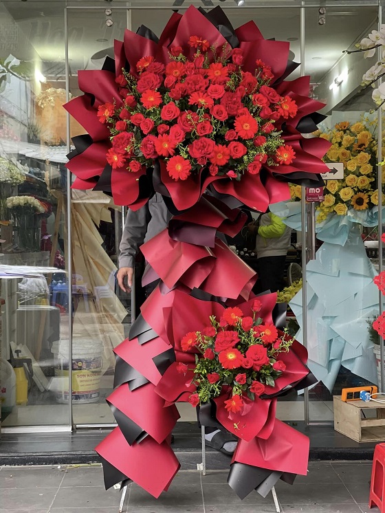 KTG5- Lẵng hoa mừng khai trương ở Quận 5