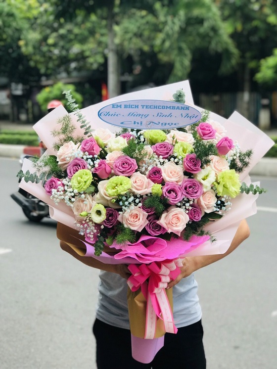 HBG1- hoa bó chúc mừng ở Củ Chi